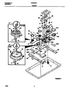 03 - Burner parts for Frigidaire Cooktop FGC6X9XECA from AppliancePartsPros.com