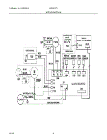 04 - Wiring Diagram parts for Frigidaire Dehumidifier LAD254NTL2 from AppliancePartsPros.com