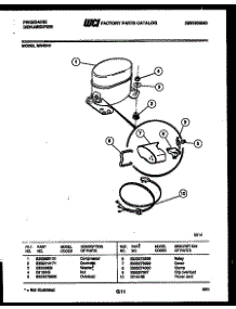 05 - Compressor Parts parts for Frigidaire Dehumidifier MR40N2 from AppliancePartsPros.com