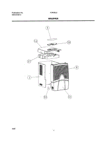 02 - Wrapper parts for Frigidaire Dehumidifier FDH25J2 from AppliancePartsPros.com