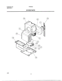 03 - System Parts parts for Frigidaire Dehumidifier FDH25J2 from AppliancePartsPros.com
