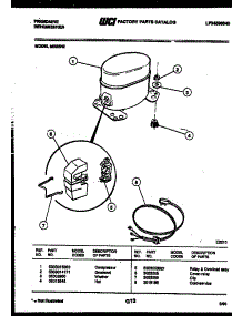 05 - Compressor Parts parts for Frigidaire Dehumidifier MR25N2 from AppliancePartsPros.com
