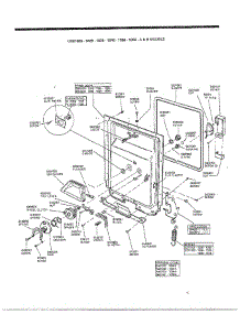 Dishwasher Door Assembly parts for Frigidaire Dishwasher 1006 from AppliancePartsPros.com