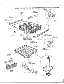 Dishwasher Assembly Racks parts for Frigidaire Dishwasher 1006 from AppliancePartsPros.com