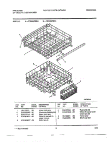 24" Built In Dishwasher Page 11 parts for Frigidaire Dishwasher 763 from AppliancePartsPros.com