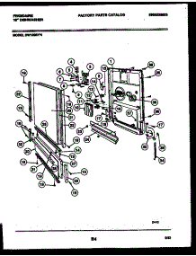 04 - Door Parts parts for Frigidaire Dishwasher DW1805KW4 from AppliancePartsPros.com