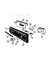 02 - Console parts for Frigidaire Dishwasher DW5900PW1 from AppliancePartsPros.com