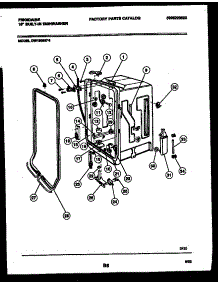 05 - Tub And Frame Parts parts for Frigidaire Dishwasher DW1805KW4 from AppliancePartsPros.com