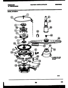 06 - Motor Pump Parts parts for Frigidaire Dishwasher DW1805KW4 from AppliancePartsPros.com