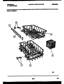08 - Racks And Trays parts for Frigidaire Dishwasher DW1805KW4 from AppliancePartsPros.com