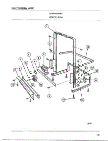 Dishwasher Page 9 parts for Frigidaire Dishwasher 1071-003A from AppliancePartsPros.com