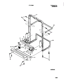 07 - Frame parts for Frigidaire Dishwasher F71C765BB0 from AppliancePartsPros.com