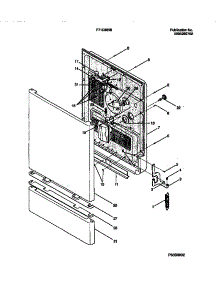 04 - Door Details parts for Frigidaire Dishwasher F71C885BT0 from AppliancePartsPros.com