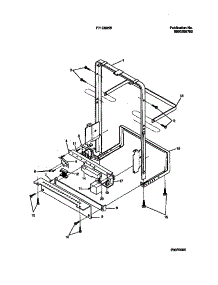 07 - Frame Details parts for Frigidaire Dishwasher F71C885BT0 from AppliancePartsPros.com