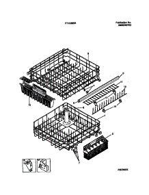 08 - Rack Details parts for Frigidaire Dishwasher F71C885BT0 from AppliancePartsPros.com