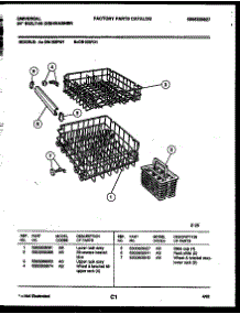 08 - Racks And Trays parts for Frigidaire Dishwasher DB100PW1 from AppliancePartsPros.com