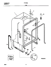 04 - Tub parts for Frigidaire Dishwasher F71C44EJB0 from AppliancePartsPros.com