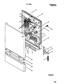 04 - Door parts for Frigidaire Dishwasher F71C765BS0 from AppliancePartsPros.com