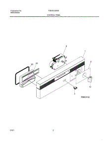 03 - Control Panel parts for Frigidaire Dishwasher FDB101SAW0 from AppliancePartsPros.com