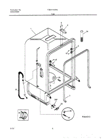 07 - Tub parts for Frigidaire Dishwasher FDB101SAW0 from AppliancePartsPros.com