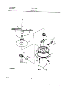 09 - Motor & Pump parts for Frigidaire Dishwasher FDB101SAW0 from AppliancePartsPros.com