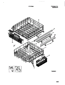 08 - Rack parts for Frigidaire Dishwasher F71C765BS0 from AppliancePartsPros.com