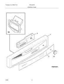 03 - Control Panel parts for Frigidaire Dishwasher FDB1250REQ0 from AppliancePartsPros.com