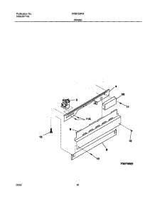 11 - Frame parts for Frigidaire Dishwasher FDB125RHB3 from AppliancePartsPros.com