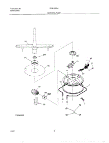 09 - Motor & Pump parts for Frigidaire Dishwasher FDB125RHD2 from AppliancePartsPros.com