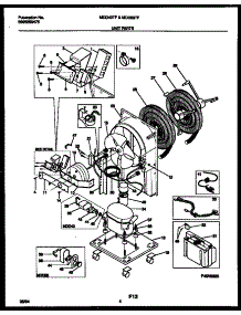 03 - Unit Parts parts for Frigidaire Dehumidifier MDD50TF1 from AppliancePartsPros.com