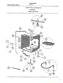 Inner Tub parts for Frigidaire Dishwasher 1236C from AppliancePartsPros.com