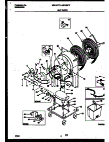 03 - Unit Parts parts for Frigidaire Dehumidifier MDH40TF1 from AppliancePartsPros.com