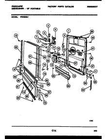 04 - Door Parts parts for Frigidaire Dishwasher DW2558A1 from AppliancePartsPros.com