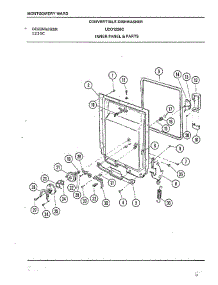 Inner Panel & parts for Frigidaire Dishwasher 1236C from AppliancePartsPros.com
