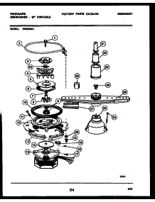 06 - Motor Pump Parts parts for Frigidaire Dishwasher DW2558A1 from AppliancePartsPros.com