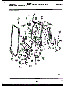 05 - Tub And Frame Parts parts for Frigidaire Dishwasher DW2558PW1 from AppliancePartsPros.com