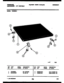 08 - Top Parts parts for Frigidaire Dishwasher DW2558A1 from AppliancePartsPros.com