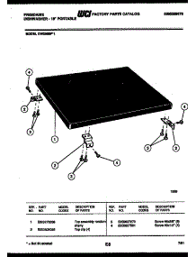 08 - Top Parts parts for Frigidaire Dishwasher DW2558PW1 from AppliancePartsPros.com