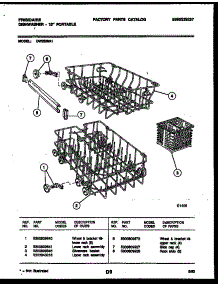 09 - Racks And Trays parts for Frigidaire Dishwasher DW2558A1 from AppliancePartsPros.com