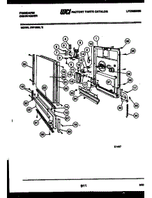 04 - Door Parts parts for Frigidaire Dishwasher DW1800LW2 from AppliancePartsPros.com