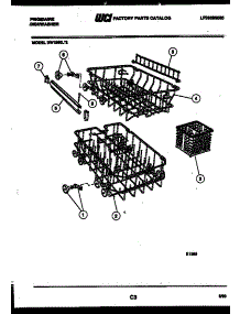 07 - Racks And Trays parts for Frigidaire Dishwasher DW1800LW2 from AppliancePartsPros.com