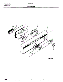 02 - Control Panel parts for Frigidaire Dishwasher FDB421RFS0 from AppliancePartsPros.com