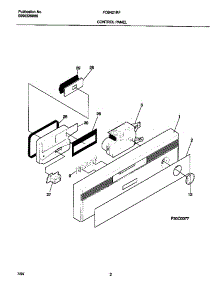 02 - Control Panel parts for Frigidaire Dishwasher FDB421RFR4 from AppliancePartsPros.com