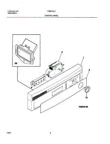 03 - Control Panel parts for Frigidaire Dishwasher FDB510LCB0 from AppliancePartsPros.com