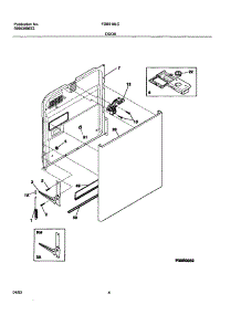 05 - Door parts for Frigidaire Dishwasher FDB510LCB0 from AppliancePartsPros.com