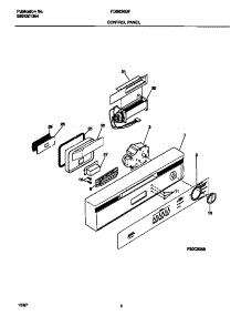 02 - Control Panel parts for Frigidaire Dishwasher FDB636GFR4 from AppliancePartsPros.com