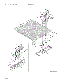 03 - Control Panel parts for Frigidaire Cooktop FPEC3085KSA from AppliancePartsPros.com