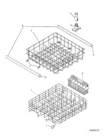 13 - Racks parts for Frigidaire Dishwasher FDB510CFS0 from AppliancePartsPros.com