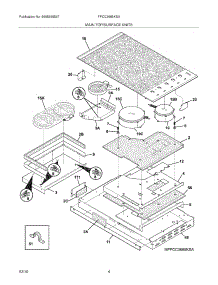 05 - Maintop / Surface Units parts for Frigidaire Cooktop FPCC3685KSA from AppliancePartsPros.com