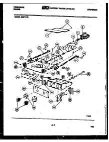03 - Burner And Gas Control parts for Frigidaire Cooktop GBF117EW from AppliancePartsPros.com